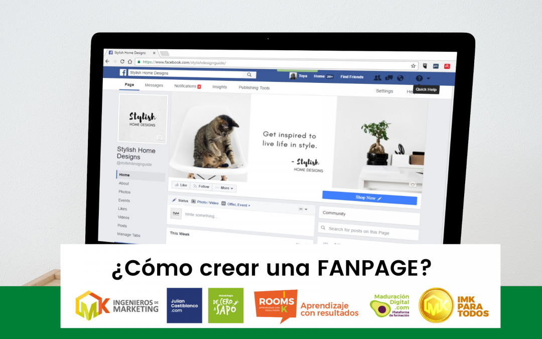 ¿Cómo crear una Fanpage?