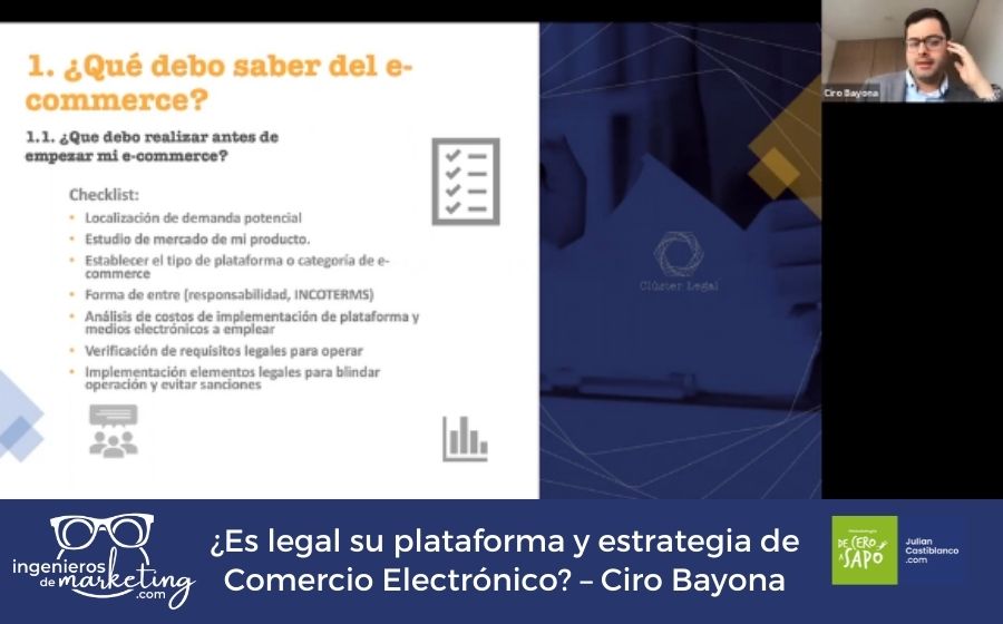 ¿Es legal su plataforma y estrategia de Comercio Electrónico? – Ciro Bayona
