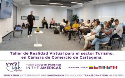 Taller de Realidad Virtual para el sector Turismo, en Cámara de Comercio de Cartagena, en el marco del proyecto Conecta Cartagena
